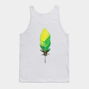 Colorful nature feather Tank Top